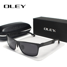 Load image into Gallery viewer, OLEY Men Polarized Sunglasses Aluminum Magnesium Sun Glasses Driving Glasses Rectangle For Men/Wome Oculos masculino Male