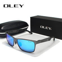 Load image into Gallery viewer, OLEY Men Polarized Sunglasses Aluminum Magnesium Sun Glasses Driving Glasses Rectangle For Men/Wome Oculos masculino Male