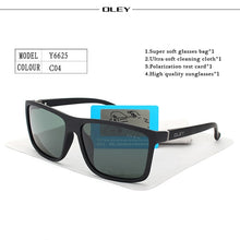 Carica l'immagine nel visualizzatore di Gallery, OLEY Polarized Men Sunglasses brand designer Retro Square Sun Glasses Accessories Unisex driving goggles oculos de sol Y6625