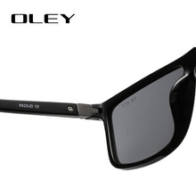 Carica l'immagine nel visualizzatore di Gallery, OLEY Polarized Men Sunglasses brand designer Retro Square Sun Glasses Accessories Unisex driving goggles oculos de sol Y6625