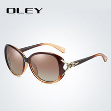Load image into Gallery viewer, OLEY Retro Sunglasses women Polarized  brand designer big frame Fox eyewear diamond Oculos de sol femininos