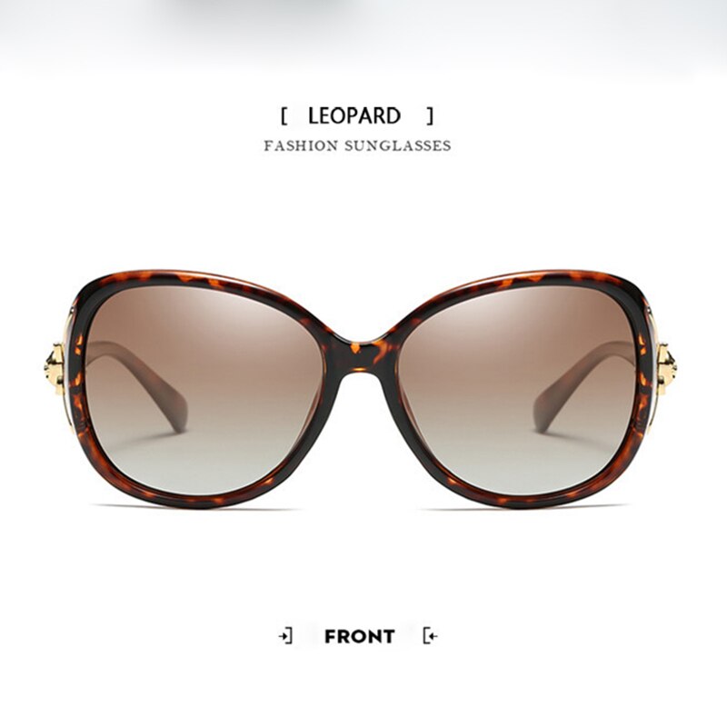OLEY Retro Sunglasses women Polarized  brand designer big frame Fox eyewear diamond Oculos de sol femininos