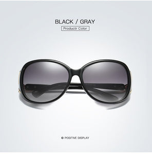 OLEY Retro Sunglasses women Polarized  brand designer big frame Fox eyewear diamond Oculos de sol femininos