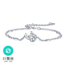 Load image into Gallery viewer, Wholesale Fashion present High Quality AAA Zircon 925 Sterling Silver 12 Constellation Gift Women Bracelets Bangles SZ27