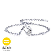 Load image into Gallery viewer, Wholesale Fashion present High Quality AAA Zircon 925 Sterling Silver 12 Constellation Gift Women Bracelets Bangles SZ27