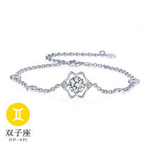 Load image into Gallery viewer, Wholesale Fashion present High Quality AAA Zircon 925 Sterling Silver 12 Constellation Gift Women Bracelets Bangles SZ27
