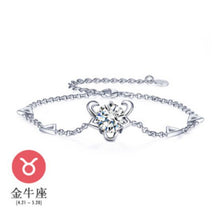 Load image into Gallery viewer, Wholesale Fashion present High Quality AAA Zircon 925 Sterling Silver 12 Constellation Gift Women Bracelets Bangles SZ27