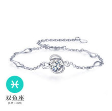 Load image into Gallery viewer, Wholesale Fashion present High Quality AAA Zircon 925 Sterling Silver 12 Constellation Gift Women Bracelets Bangles SZ27