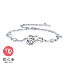 Load image into Gallery viewer, Wholesale Fashion present High Quality AAA Zircon 925 Sterling Silver 12 Constellation Gift Women Bracelets Bangles SZ27