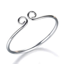 Load image into Gallery viewer, Wholesale Jewelry Fashion Sweet Bohemia Woman Man Child Fine Pattern 999 Sterling Silver Bracelet Bangles Adjustable SZ49