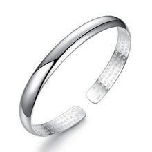 Load image into Gallery viewer, Wholesale Jewelry Fashion Sweet Bohemia Woman Man Child Fine Pattern 999 Sterling Silver Bracelet Bangles Adjustable SZ49