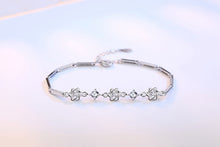 Load image into Gallery viewer, Wholesale Lovely Fashion Woman Couple Party Gift Hexagonal Star White Purple 925 Sterling Silver Bracelet Bangle SZ95