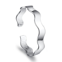 Carica l'immagine nel visualizzatore di Gallery, Wholesale jewelry Round Glossy Chaise Woman Child Fashion Exquisite Bangles 925 Sterling Silver Bracelet Adjustable SZ52