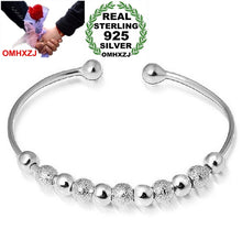 Load image into Gallery viewer, Wholesale jewelry round woman fashion star lucky bead 925 Sterling Silver adjustable Bangles SZ03