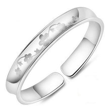 Load image into Gallery viewer, Wholesale jewelry round woman fashion star lucky bead 925 Sterling Silver adjustable Bangles SZ03
