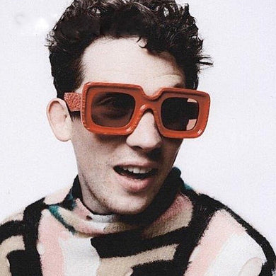 ONEVAN 2023  Brand Sunglasses Men Vintage Orange Green Glasses Men Square Eyewear for Women/Men Vintage Gafas De Sol Mujer