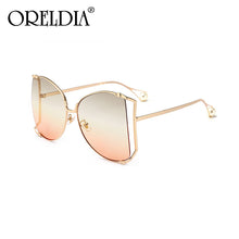 Load image into Gallery viewer, ORELDIA 2023 Brand Pearl Semicircle Sunglasses Women Big Frame Gradient Sunglasses Women Oculos Unisex Glasses