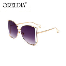 Load image into Gallery viewer, ORELDIA 2023 Brand Pearl Semicircle Sunglasses Women Big Frame Gradient Sunglasses Women Oculos Unisex Glasses