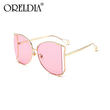 Load image into Gallery viewer, ORELDIA 2023 Brand Pearl Semicircle Sunglasses Women Big Frame Gradient Sunglasses Women Oculos Unisex Glasses