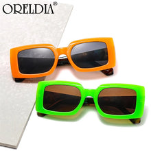 Carica l'immagine nel visualizzatore di Gallery, ORELDIA Colorful Square Sunglasses Ladies Candy Color Glasses Retro Rectangular Trend Sunglasses Sunglasses UV400 Men