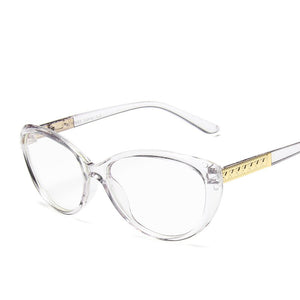 OUTMIX Donne Cat Eye Anti Luce Blu Occhiali 2022 Trend Cateye Nero Cornice Miopia Specchio Ottico Femminile per la Guida All'aperto