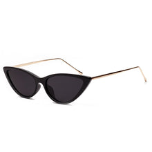 Carica l'immagine nel visualizzatore di Gallery, OVZA 2023 Occhiali da sole vintage Cat Eye per donna Occhiali da sole punk stretti Occhiali da donna retrò UV400 S0087 