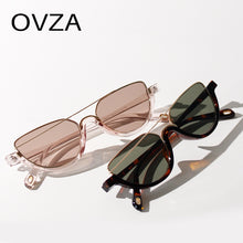 Load image into Gallery viewer, OVZA 2023 Retro Cat Eye Sunglasses Women Bohemian Sunglasses Black UV400 Anti-UV S2076