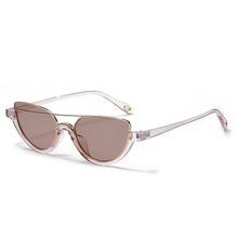 Load image into Gallery viewer, OVZA 2023 Retro Cat Eye Sunglasses Women Bohemian Sunglasses Black UV400 Anti-UV S2076