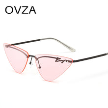 Load image into Gallery viewer, OVZA Rimless Sunglasses Woman  Brand Cat Eye Sun Glasses Ladies S2041