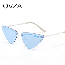 Load image into Gallery viewer, OVZA Rimless Sunglasses Woman  Brand Cat Eye Sun Glasses Ladies S2041