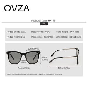 Occhiali da sole da donna oversize OVZA Designer di marca 2023 Occhiali da vista da uomo Lenti riflettenti S6072
