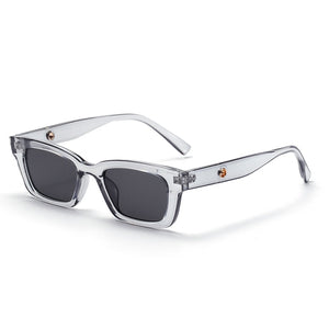 Rectangle Narrow Frame Mens Sunglasses Brand Designer Fashion Black Sun glasses for Women Anti-UV S1077