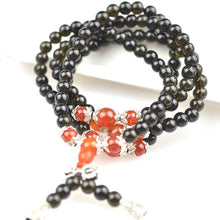 Load image into Gallery viewer, Obsidian Red Blue White Agate Garnet Multi-Circle 108 Buddha Bracelet Wholesale Men And Women Models Bracelet Crystal Jewelry