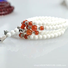 Load image into Gallery viewer, Obsidian Red Blue White Agate Garnet Multi-Circle 108 Buddha Bracelet Wholesale Men And Women Models Bracelet Crystal Jewelry