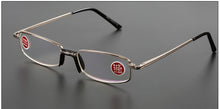 Load image into Gallery viewer, Occhiali Da Lettura Slim Hard Case Frame Extend Nose Pad Men Women Reading Glasses+1.00 +1.50 +2.00 +2.50 +3.00 +3.50 +4.00