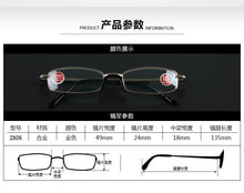 Load image into Gallery viewer, Occhiali Da Lettura Slim Hard Case Frame Extend Nose Pad Men Women Reading Glasses+1.00 +1.50 +2.00 +2.50 +3.00 +3.50 +4.00