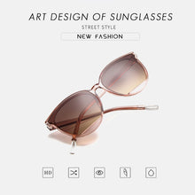 Load image into Gallery viewer, Ocean Sun Glasses  Round Frame Sunglasses  Classic Oval Red Ladies Mirror Female Vintage  glasses
