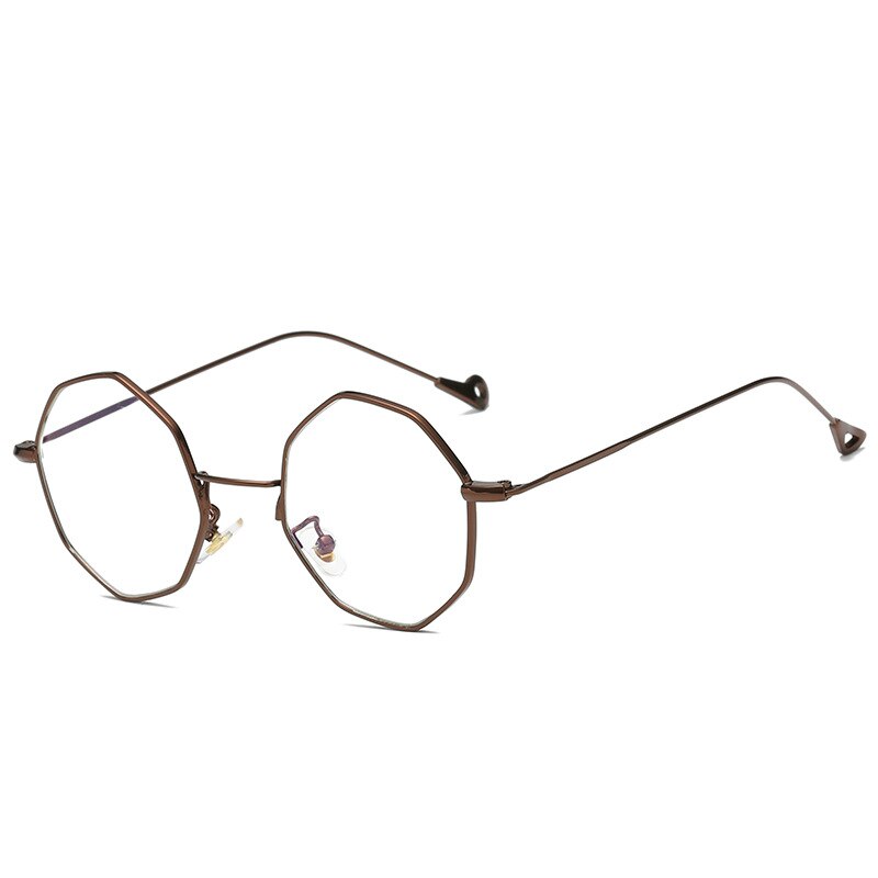 Octagon Prescription Eyeglasses Frames Elegant Metal Round Optical Frame Women And Men Spectacles Unisex Myopia Glasses Frame