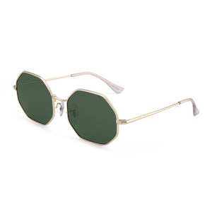 Octagon Sunglasses Polarized Men Women Metal Frame Vintage Sunglasses UV400
