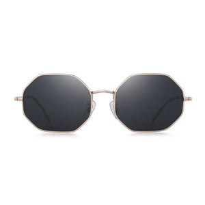 Octagon Sunglasses Polarized Men Women Metal Frame Vintage Sunglasses UV400