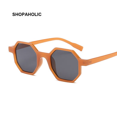 Octagon Vintage Sunglasses Women Small Frame Sun Glasses for Women Brand Designer Retro Clear Mirror Sunglasses Female
