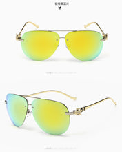 Load image into Gallery viewer, Oculos Masculino Summer Style Sunglasses Fox Design Colorful Reflective Coating Color Film Senior Polarized Sun Glasses Uv 400