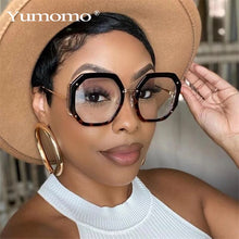 Load image into Gallery viewer, Office Anti Blue Light Glasses Women Computer Glasses Unique Big Polygon Round Eyewear Optical Spectacle Eyeglasses