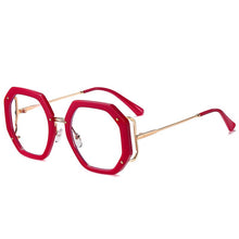 Load image into Gallery viewer, Office Anti Blue Light Glasses Women Computer Glasses Unique Big Polygon Round Eyewear Optical Spectacle Eyeglasses