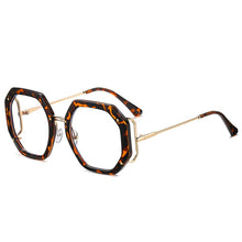 Load image into Gallery viewer, Office Anti Blue Light Glasses Women Computer Glasses Unique Big Polygon Round Eyewear Optical Spectacle Eyeglasses