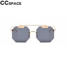 Load image into Gallery viewer, Ojo de gato sin montura gafas de sol hombres mujeres moda 2023 tonos UV400 gafas Vintage gafas 47818