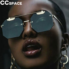 Load image into Gallery viewer, Ojo de gato sin montura gafas de sol hombres mujeres moda 2023 tonos UV400 gafas Vintage gafas 47818