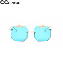 Load image into Gallery viewer, Ojo de gato sin montura gafas de sol hombres mujeres moda 2023 tonos UV400 gafas Vintage gafas 47818