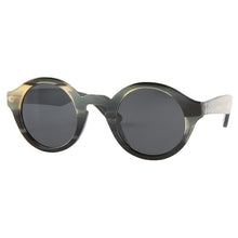 Load image into Gallery viewer, Old hand made round yak horn frame UV400 polarized sunglasses unisex for men and women horn eyeglasses glasses