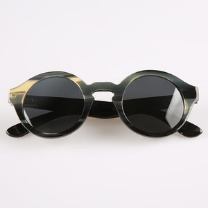Old hand made round yak horn frame UV400 polarized sunglasses unisex for men and women horn eyeglasses glasses